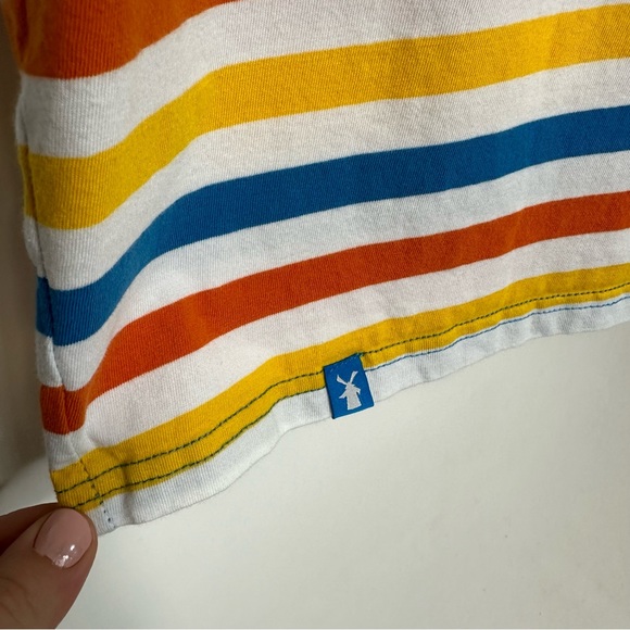 Dutch Bros Stripe Cotton Tank Top Size Medium - Picture 2 of 5